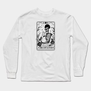 Skeleton Cat Lover Tarot Long Sleeve T-Shirt